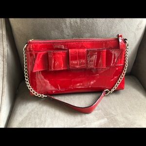 Kate Spade red clutch